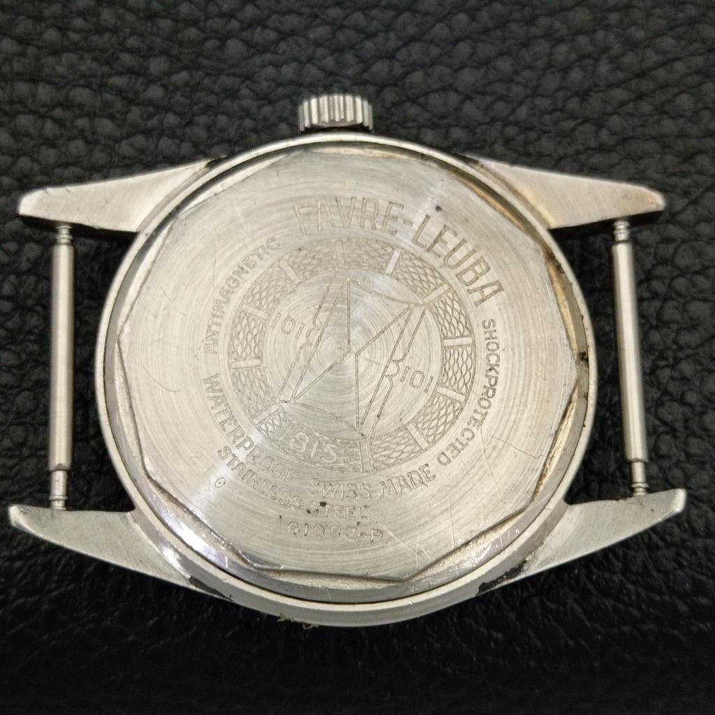 FAVRE LEUBA SEA KING 101 HAND-WINDING VINTAGE SWISS MENS WHITE WATCH A702008-5 R208-a702008