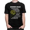 Custom Engineers Brain Engineering Tshirts for Men Short Sleeves T Shirt Cool Tshirts Loose Fit Pure Cotton Tees Gift