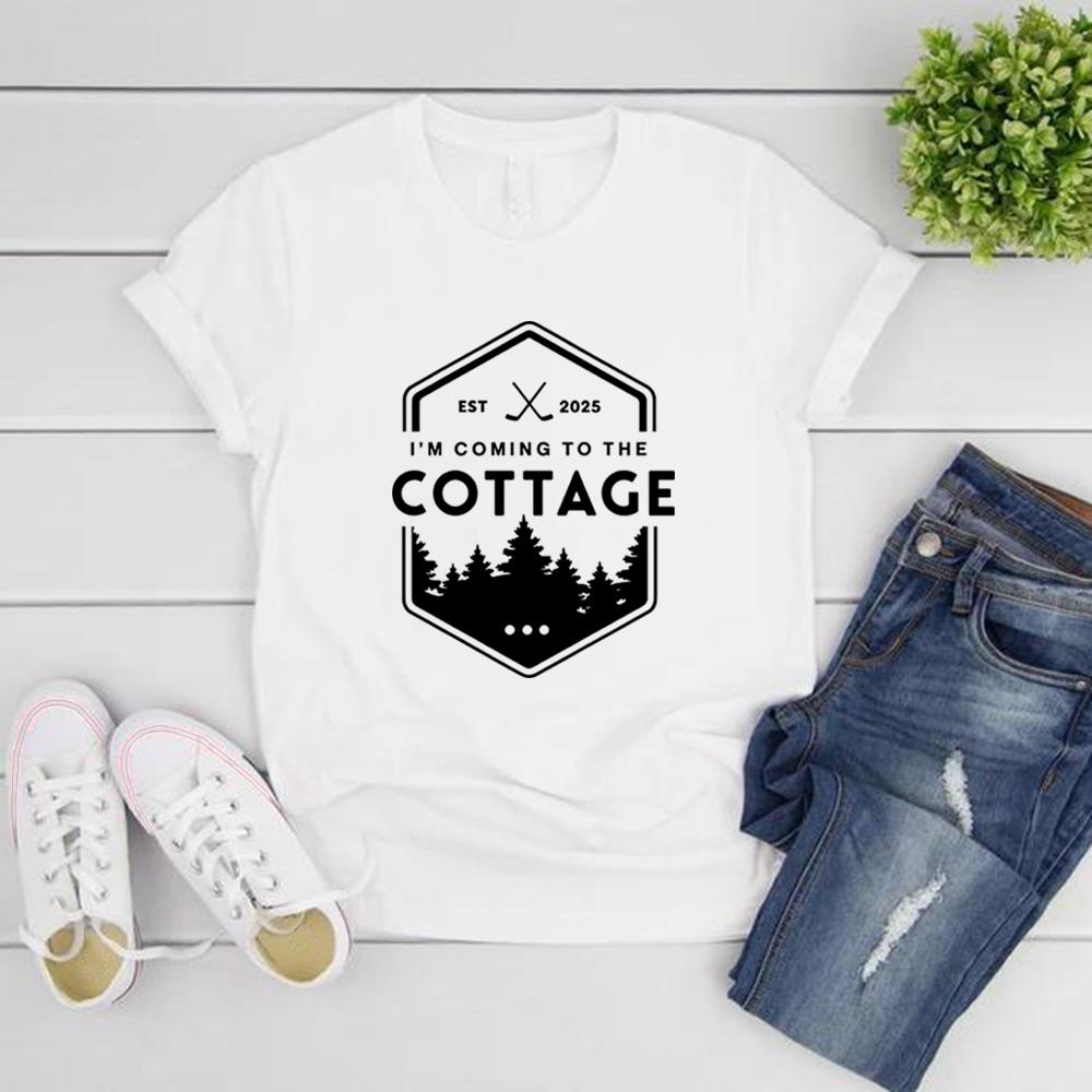 Coming To The Cottage T-Shirt Hockey Romance Inspired Shirt Heated Rivalry Booktok Tee Unisex Short Sleeve Tshirt Outdoors Tee