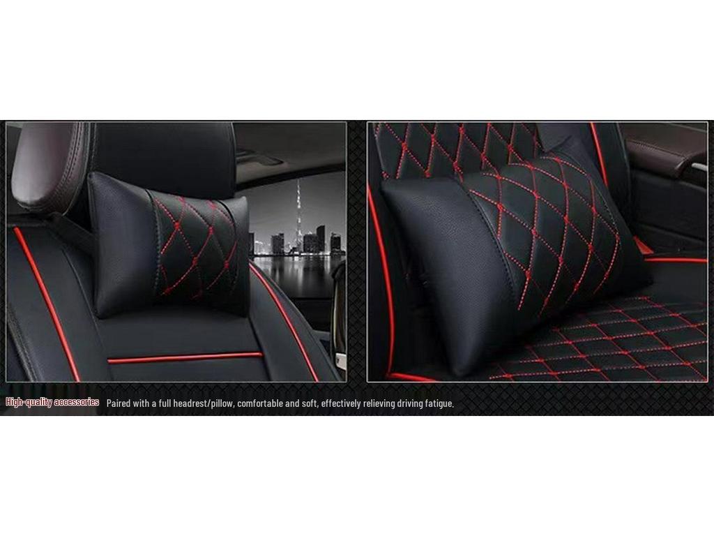 5D All-Season Full Leather Car Seat Cushion Cover for Sedans