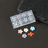 2PCS Silicone Nail Art Moulds Flower Nail Art Template Moulds Silicone Texture for Beauticians and Nail Art Learners