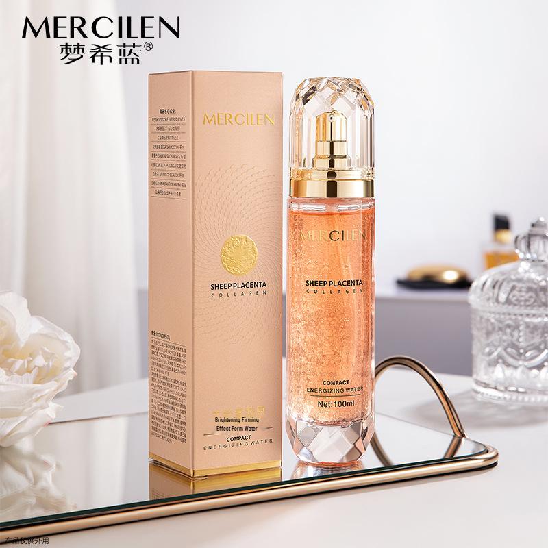 Mengxi Blue Sheep Placenta Collagen Brightening Firming Toner 100g - Anti-Wrinkle & Hydrating Moisturizer