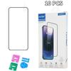 RURIHAI 10Pcs For Xiaomi 15 Full Glue Screen Protector High Aluminium Silicon Glass Film,Ultrasonic Fingerprint Unlock