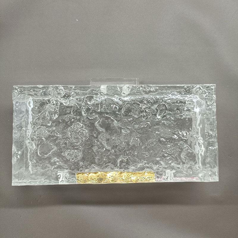 

Luxury Famous Brand Clear Crystal Acrylic Evening Bag Shand Wallet Fashion Party Purse Bridal Clutch Crossbody Shoulder Handbag Mini(Max Length 20cm)