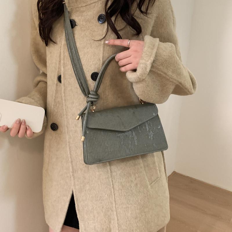 Retro Street Style Pu Small Crossbody Bag With Top Flap Closure For Fall And Winter