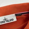 STONE ISLAND 621522S67 Orange Logo Embroidered Polo Shirt Tops M OrangeUsed