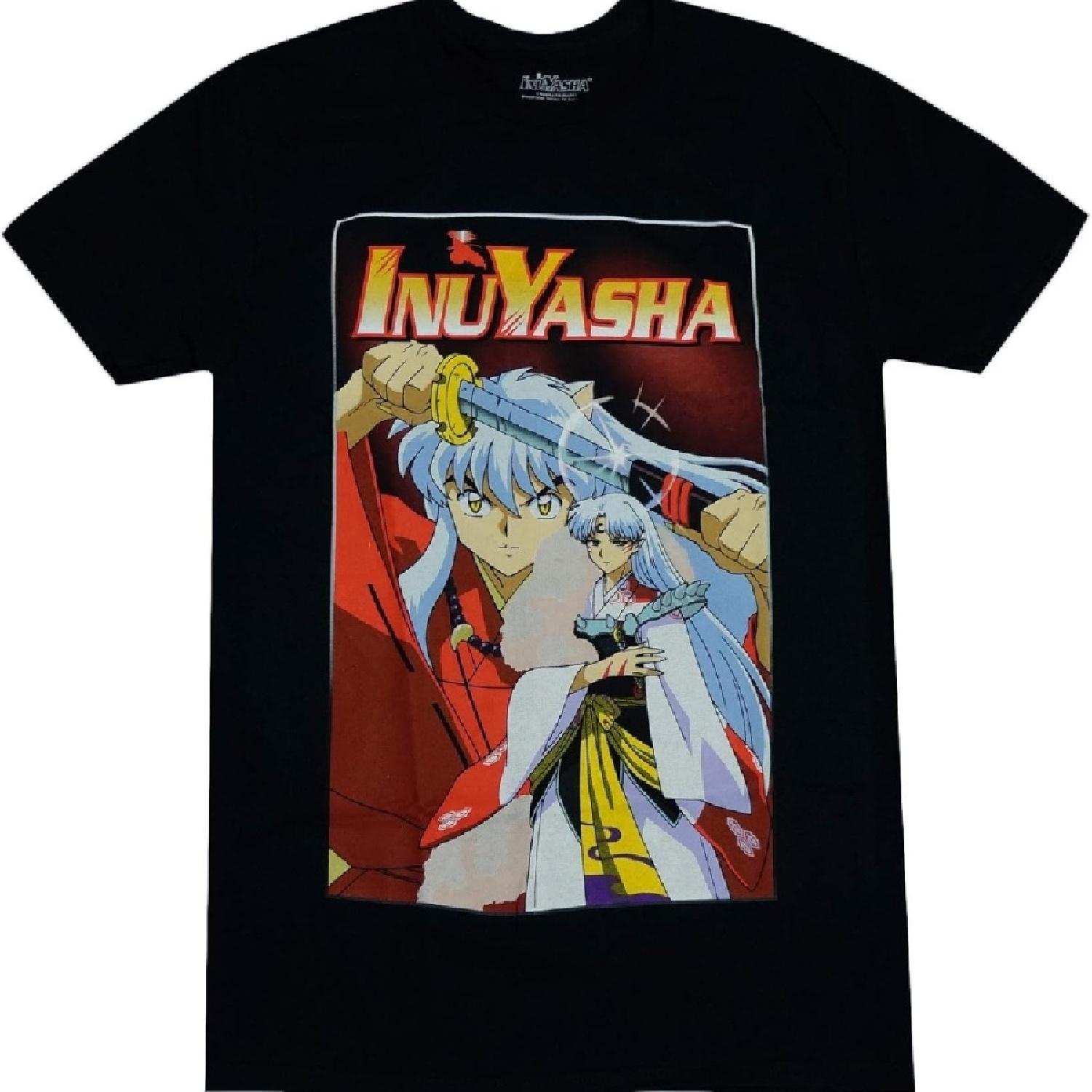 

Inuyasha and Sesshomaru Anime Officially Licensed Adult Unisex Graphic T-Shirt XXXXXL чёрный
