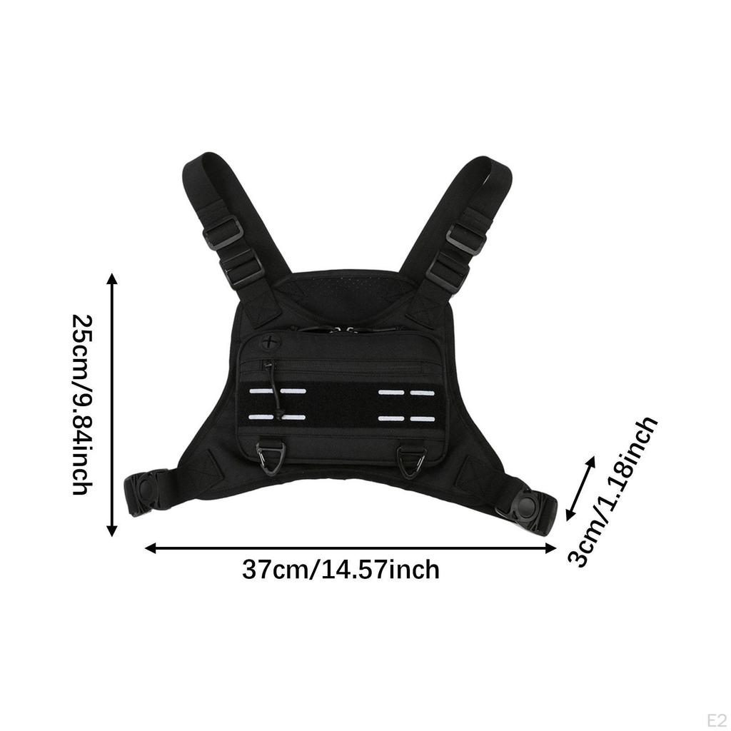 Front Chest Bag Multifunction Antitheft Rig for Travel Climbing Hiking