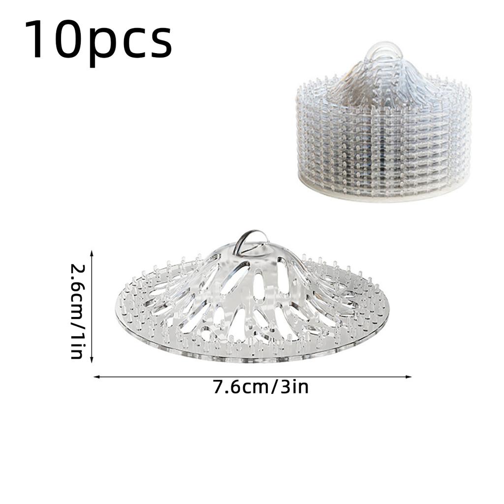 10Pcs Disposable Drain Filter Sink Floor Drainer Covers Bathroom Shower Sink Strainer Hair Garbage Anti Blocking Filter