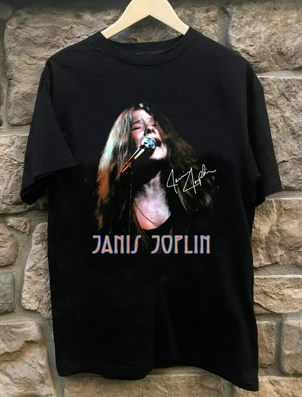 New Popular Janis Joplin Singer Gift For Fan Black All Size Unisex T-Shirt S