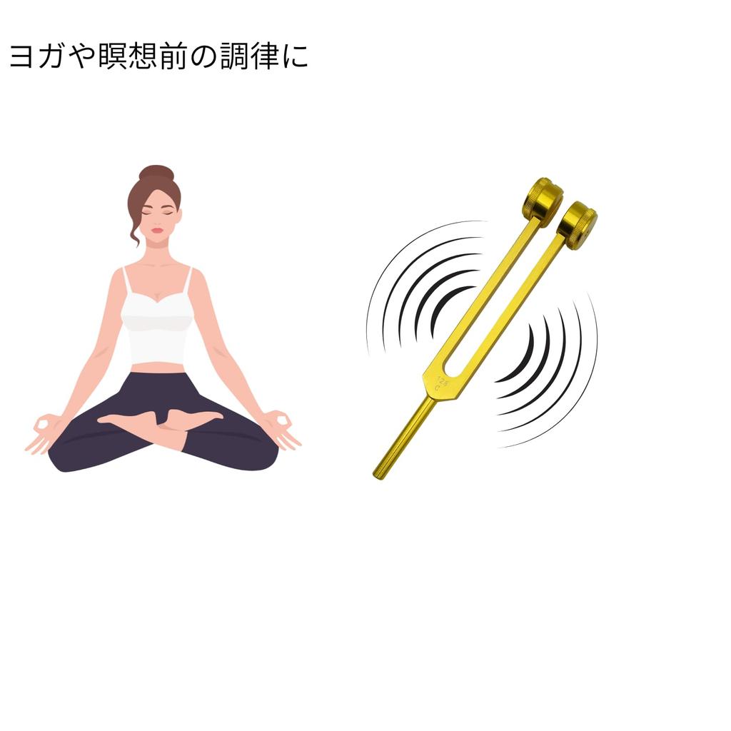 Tuning Fork Set with Silicone Storage and Made of Aluminum Ideal for Music Science and Sound (3 forks 128Hz, 256Hz, 512Hz) Hammer, Base, Pouch,