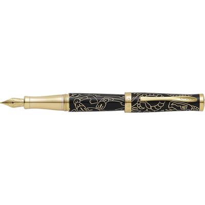 Cross Ano da Cabra Sauvage 23CT Caneta Tinteiro Lacquer (Preto)