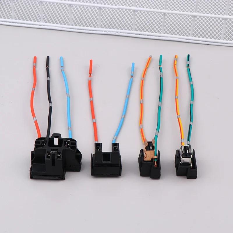 2Pcs Headlight Lamp Bulb Socket Wiring Harness Connector Plug Adapter Line For H1 H7 H4 Bulb Car Headlight Connection Plugs