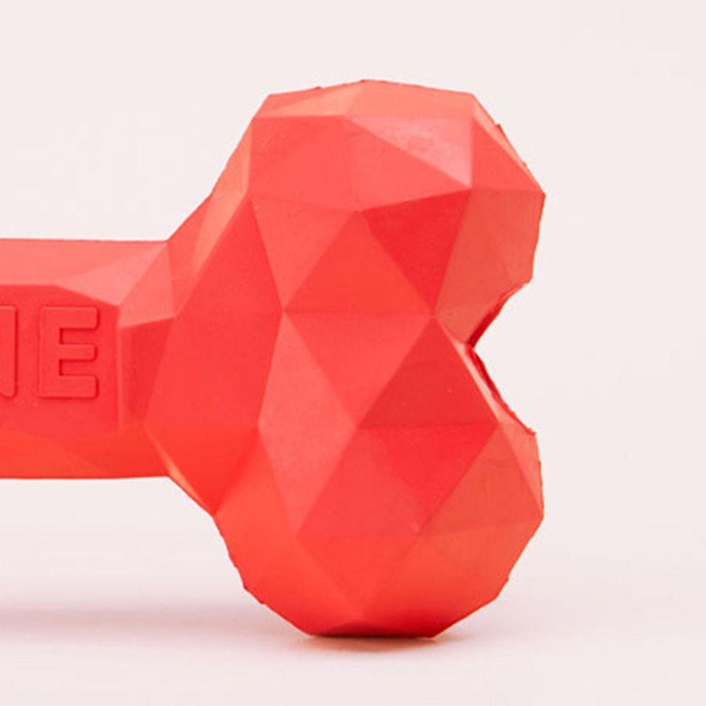 Rubber  Shaped Bone Toys Bite-resistant Pet Chew Toy Pet Leaky Food Bone Toy  Gift