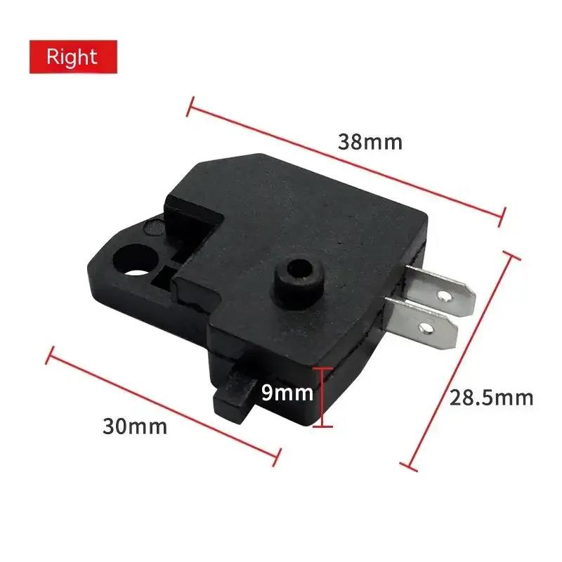 Universal Disc Brake Switch Set for Motorcycle Electric Car ATV - Left/Right Front Brake Stop Light Switch with Spring