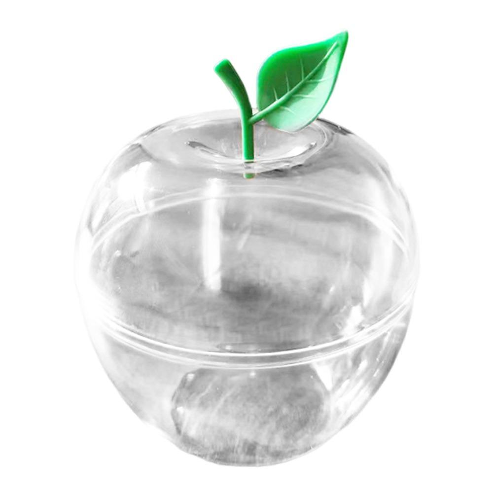 

5pcs Transparent Plastic Christmas Decorations Balls Apple Shaped Display Holder Clear Bauble Ornament Containers S