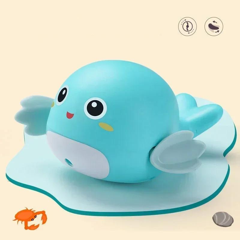 

Fun Baby Bath Toys Cute Duck Bathroom Bathtub Toys Baby Bathing Toy Cartoon Animal Swimming Dolphins Pool Game for Toddler