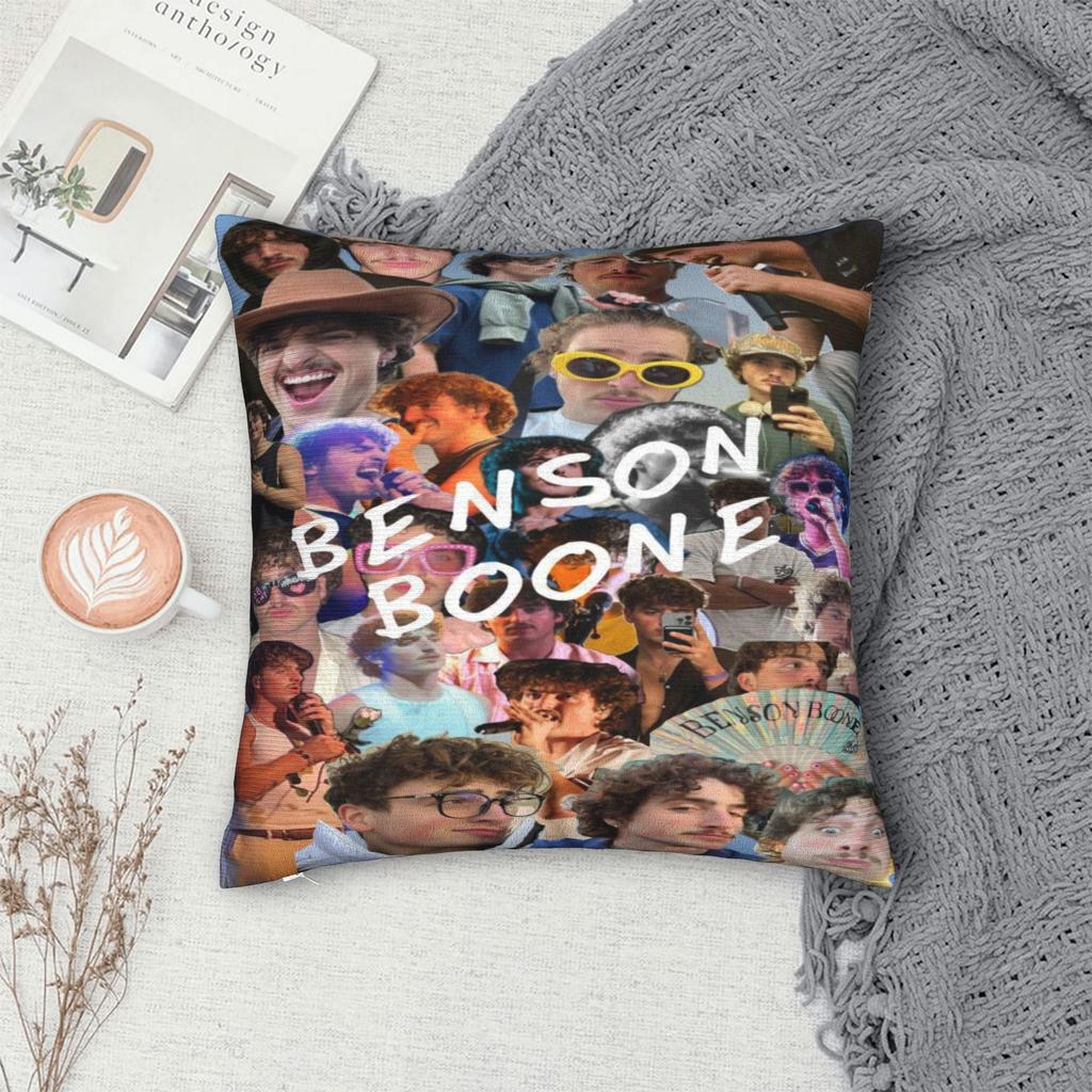 Benson Boone Music Tour Printing Pillowcases Cushion Cover Pillow Covers Warm Seat Decoration Square Multiple Sizes