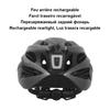 Casco de Bicicleta de Carretera Recargable Superide para Hombres y Mujeres Casco de Ciclismo con Visera y Luz Trasera Casco Deportivo para Bicicleta de Montaña MTB con Gafas