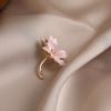 Summer pink cherry blossom anti-light brooch, high-end female elegant anti-light buckle, corsage versatile personalized pin