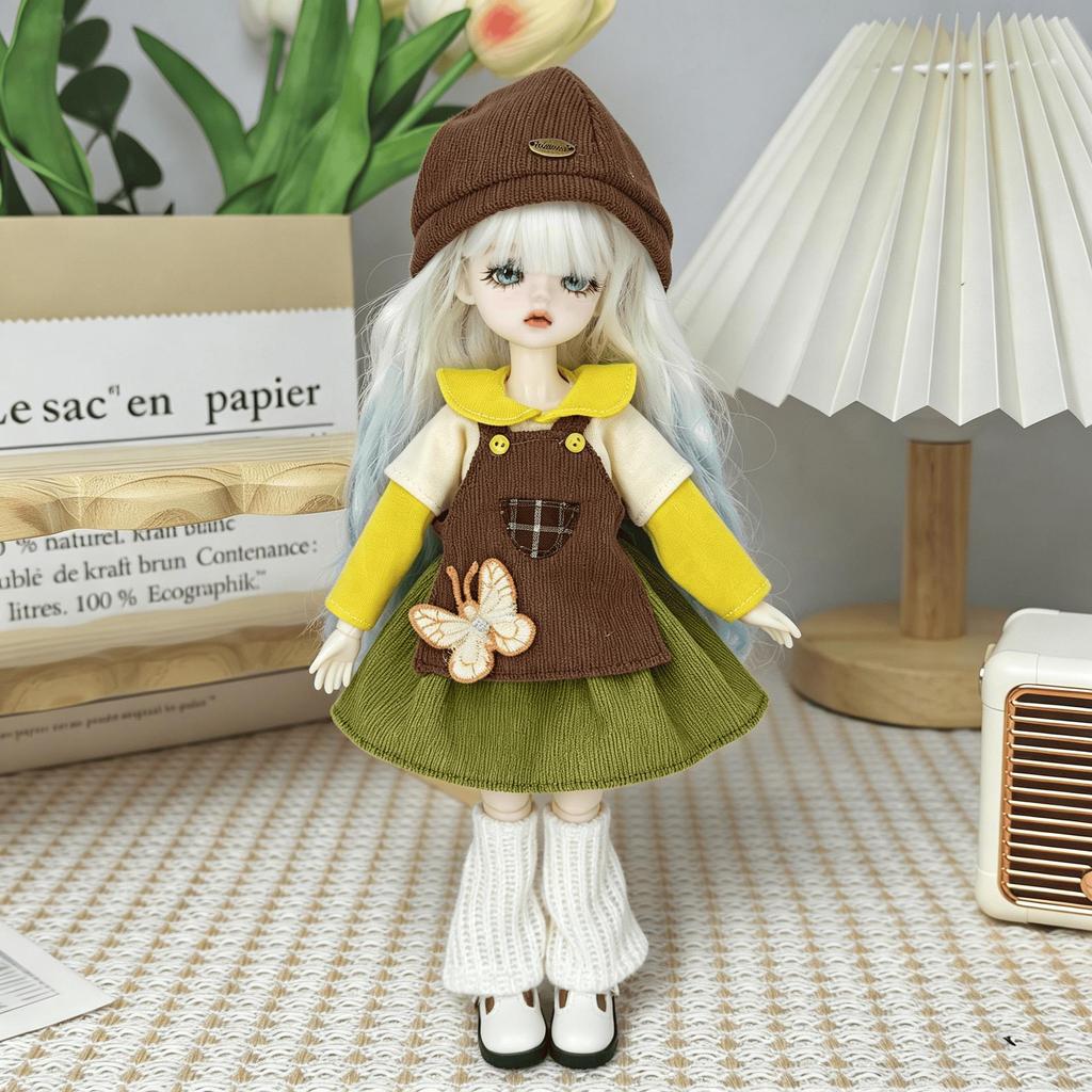 30cm 1/6 BJD Multi-Jointed Doll with Cute Clothes Set