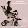 Two-way Stroller Can Sit and Lie Down, Folding Light Stroller, High Landscape 0-3 Years Old Stroller