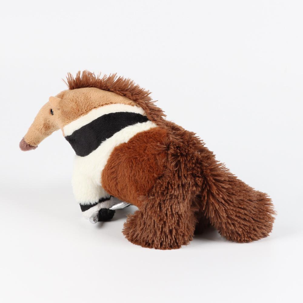 Anteater Cute Plush Toy Lifelike Animals Simulation Stuffed Doll Kawai Gifts for Kids