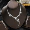 High-End Jewelry High-End Wedding Bridal Party Women'S Imitation Pearl Water Diamond Fringed Necklace Stud Earring Set