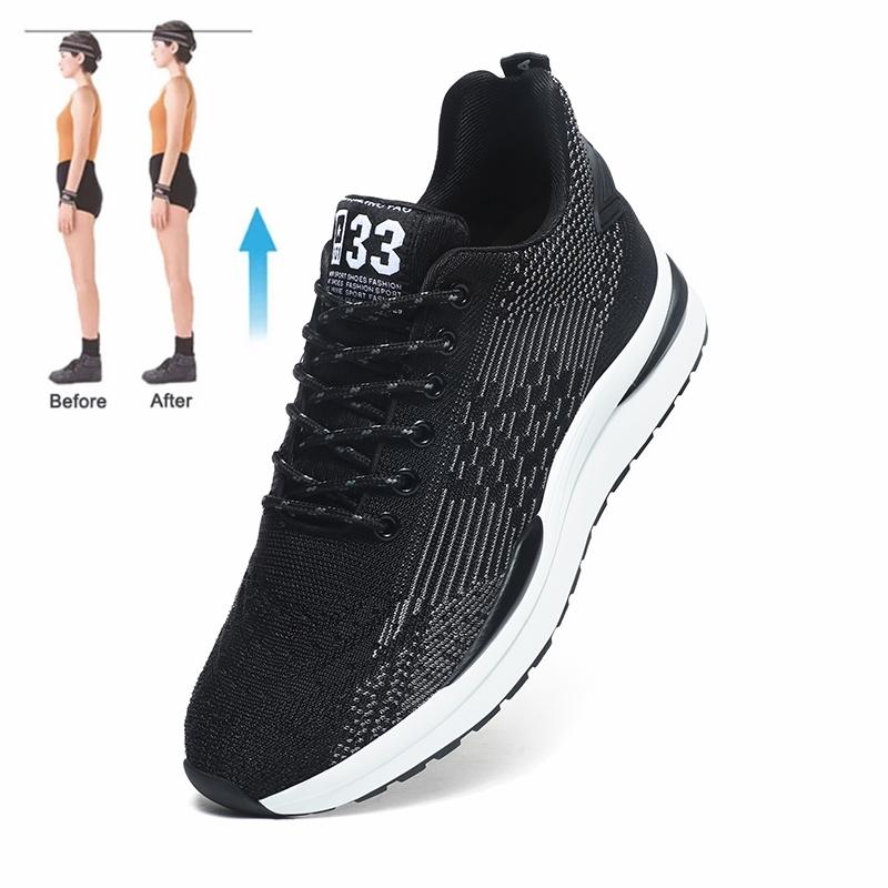 

Мужские кроссовки на платформе, повседневная обувь на танкетке, модные стельки для увеличения роста на 6 см, спортивная мужская обувь для бега 37