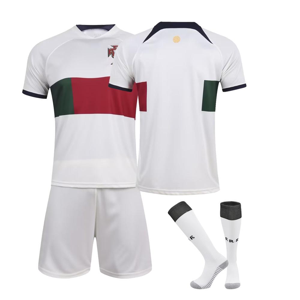 New World Cup No. Luo home jersey, football jersey, men's and children's adult training jersey set