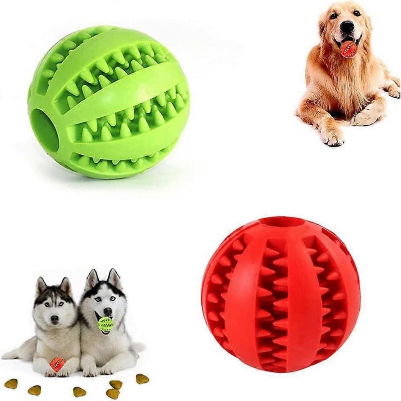 Dog Ball, Dog Toy Ball, Dog Chew Ball Toy, Interactive Toy Ball, for Small, Medium, Large Dogs, 5 cm Natural Rubber, Tooth Cleaning, Dog Toy, Dog Game