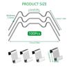 100 Stuks Heavy Duty Roestbestendige Kas Bevestigingsclips 1,2 mm Dikte Ideaal Voor Stabiliteit Glazen Paneel