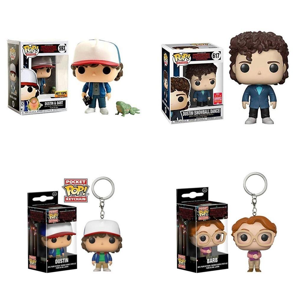 Funko Pop Stranger Thing Eleven Keychain Figure With Box Resin Decoration