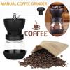 Manual Coffee Been Mill Stainless Steel Handle Coffee Grinder with Storage Glass Jar LS