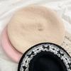 Trendy Painter Hat with Bows Flat Hat British Beret for Dating Photography Cabbie Headwear Painter Hat Autumn