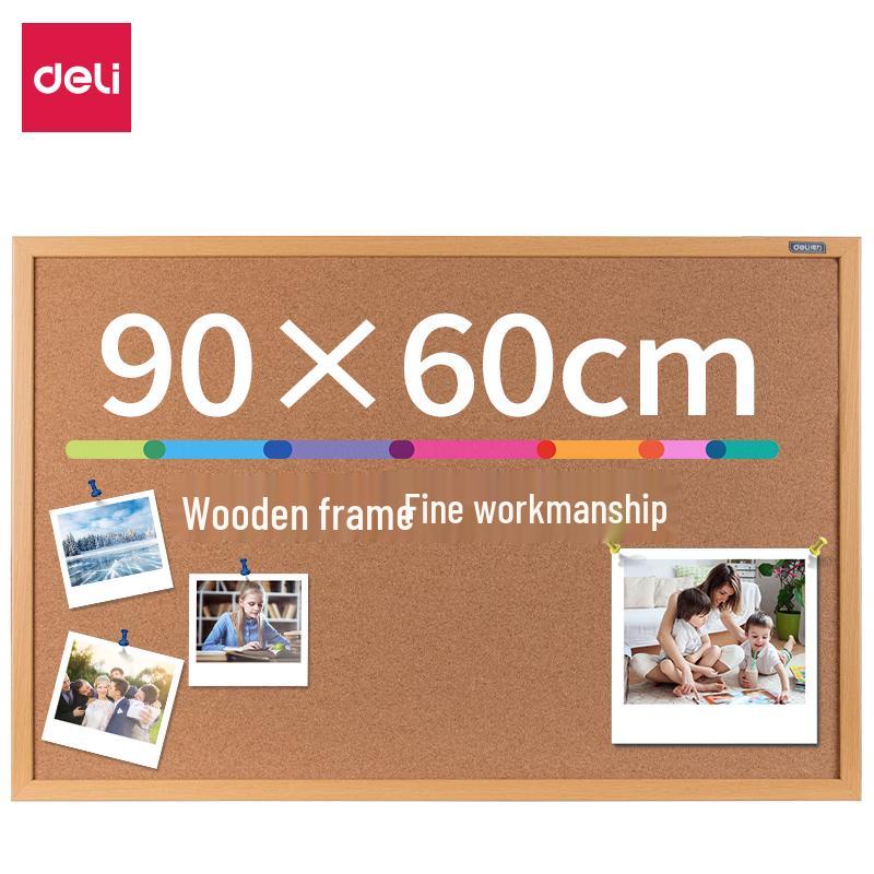 Deli 90x60cm Cork Message Board