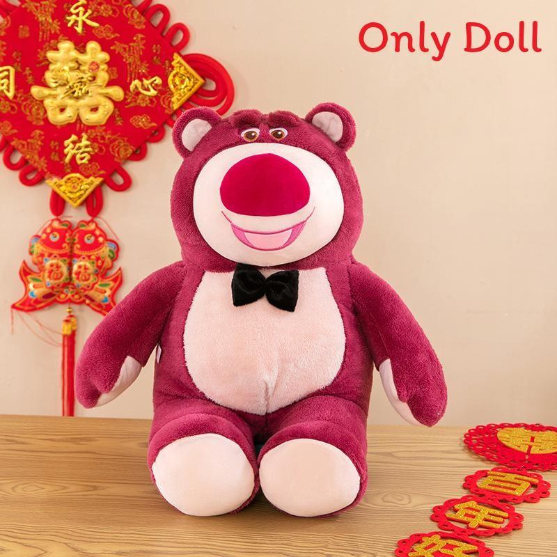 Lotso Tie Bow Veil Bear Plush Toy Cute Cartoon Couple Holiday Girl Doll Gift