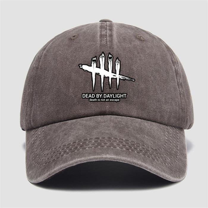 Deads By Daylight Cosplay Baseball Cap Vintage Style Washed Soft Top Denim Hat Men Women Adjustable Sports Dad Hats