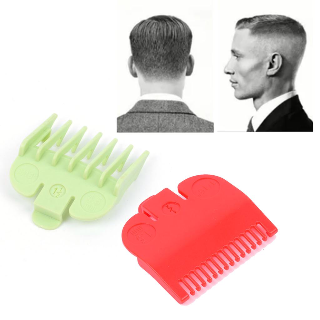2pcs Hair Trimmers Combs Guides Fully Compatible Attachment Professional Hair Clipper Cutting