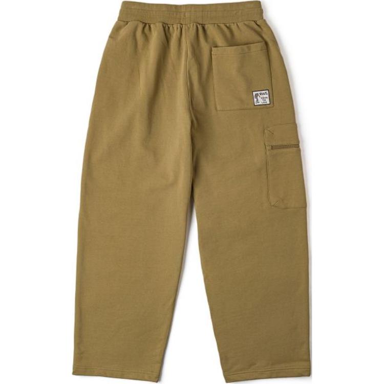 Vans FW24 Asian Art Alliance Series Comfortable Soft Versatile Knitted Sports Pants Unisex Pants Olive-Brown VN000KDRCUQ