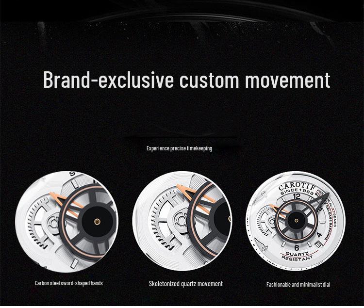 Brand Men's Waterproof Calendar Watch with Bold Dial, Trending In Live Broadcasts