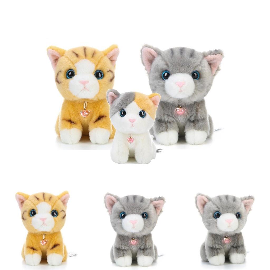 Adorable Simulation Siamese Shorthair Plush Cat Toy For Home And Room Decor