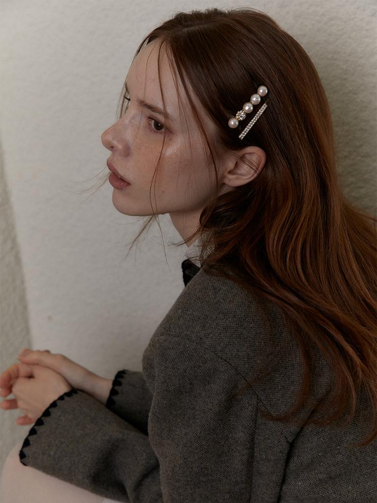 Obla Twinkle Cotton Pearl Point Hair Pin