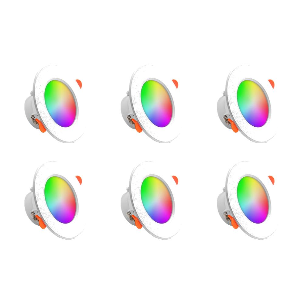 15W Tuya LED Downlight Bluetooth LED Smart Ceiling Light RGB+CW+WW Dimmable Spot Light APP Voice Control for Alexa Google Home