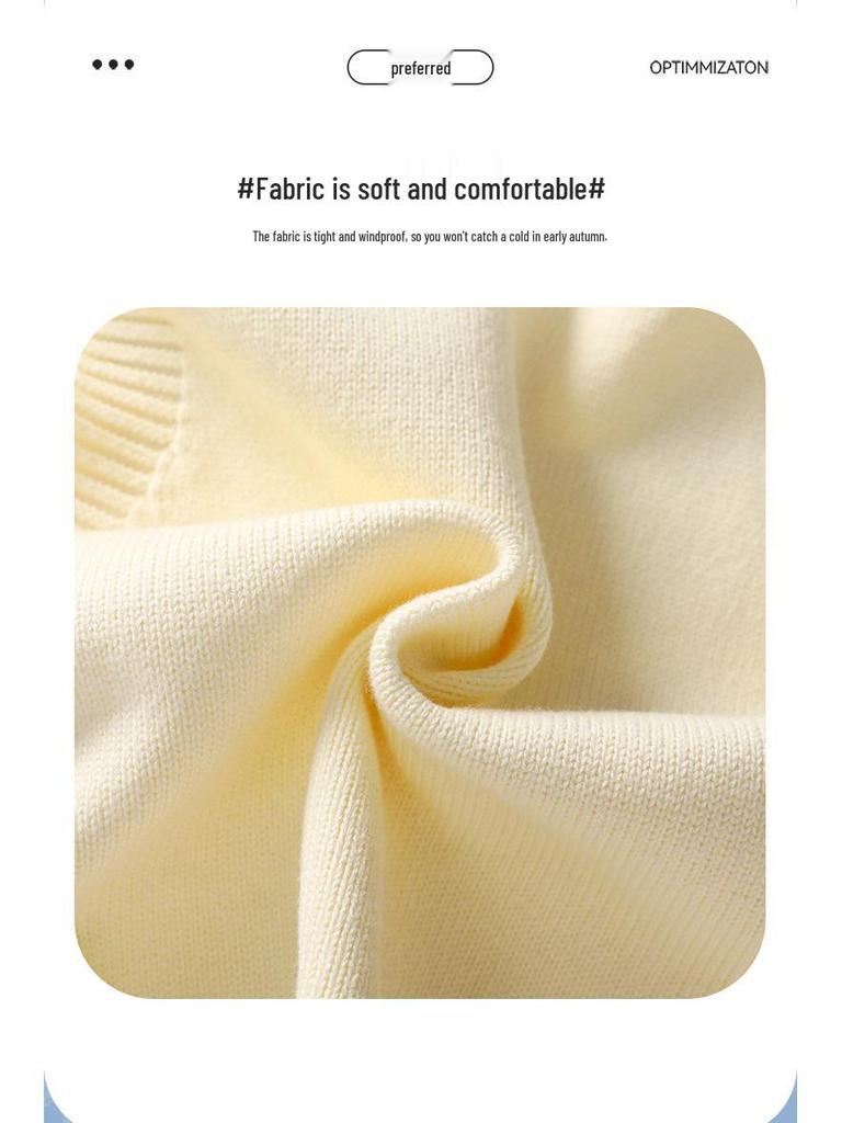 Dziecięcy jesienno-zimowy kardigan dzianinowy z motywem szczeniaka - Bezrękawnik unisex w jednolitym kolorze bawełniany szal sweter