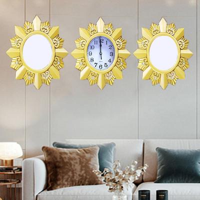 Living Room Wall Clock Home Table Sofa Background Wall Clock Modern Minimalist Abstract Art Wall Clock Triple Wall Clock