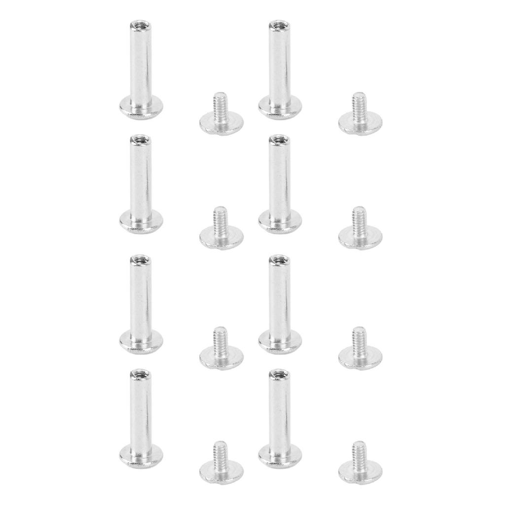 100 Pairs M2 Rivet Set Stainless Steel Flat Round Hex Socket Hd Stud Set for Construction Woodworking