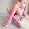 Ladies' Stockings Korean Solid Color Dopamine Sweet Sexy Fashion Simple Versatile Lace Hollow Lolita Jk Pile Calf Socks For Girl