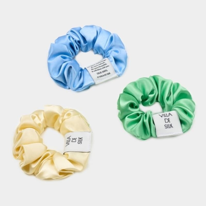 VILLA DE SILK Baby scrunchie 3set (Cream/Baby Blue/Mint)