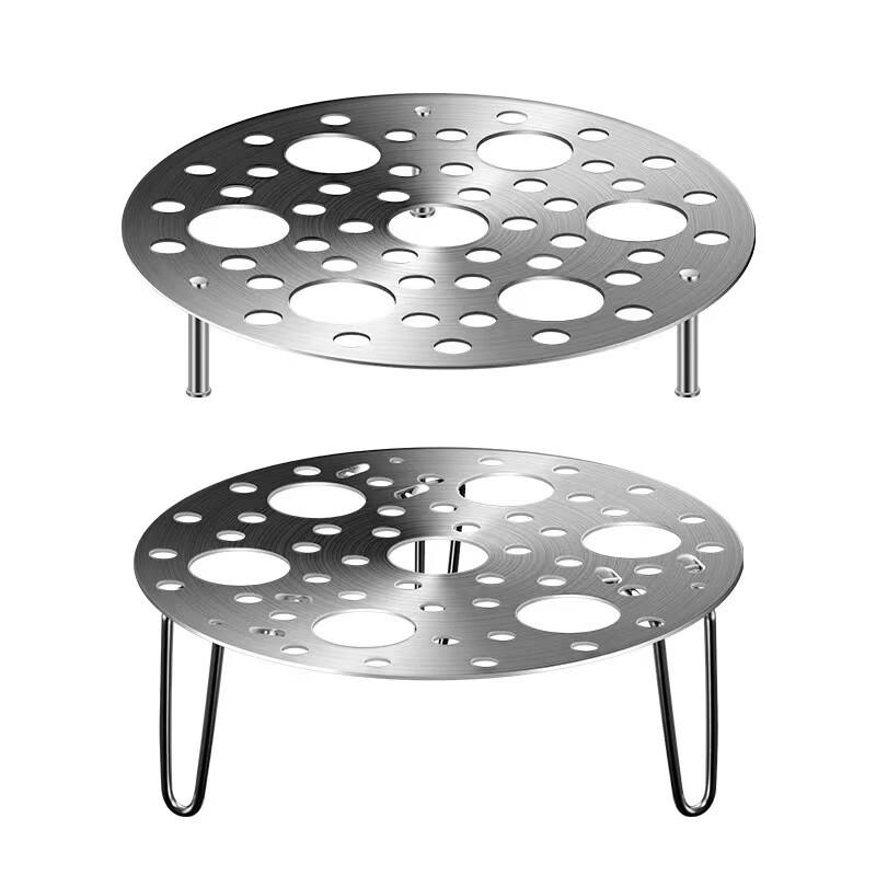 ZISIZ Foldable Round 304 Stainless Steel Steamer Rack